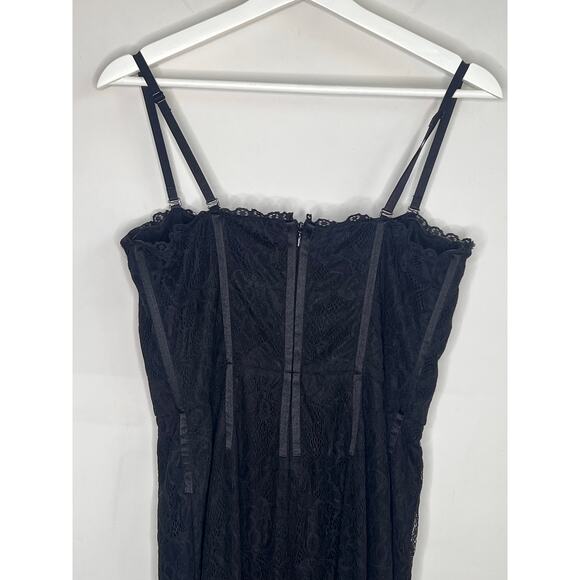 Jonathan Simkhai x REVOLVE Lace Bustier Bodycon Midi Dress Black Women's L NWT - Picture 12 of 13